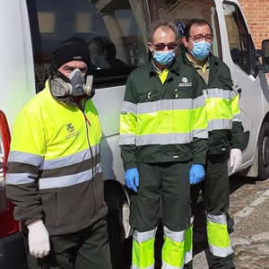 Fernando Villa, Manuel Fontecha y Jesús Calvo