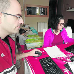 Iván Rebollo y Teresa Garrido